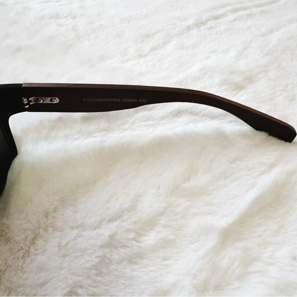Jensen Black & Dark Wood Sunglasses - Picture 7 of 11